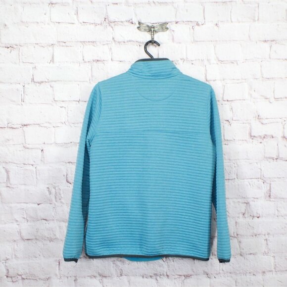 LL Bean Airlight Knit Pullover Sweater Smoky Blue Heather Size M - Picture 6 of 10